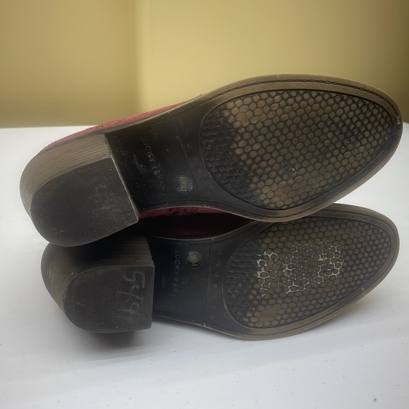 Lucky Brand Mauve Leather Ankle Zip Up Bootie Boots Size 6.5 - Picture 5 of 12